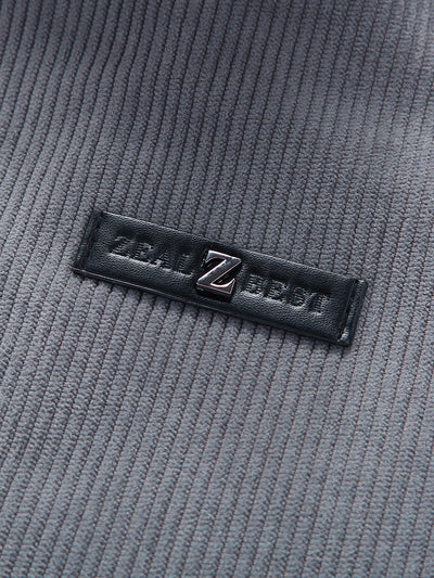 Teddy Lined Zip Up Corduroy Jacket