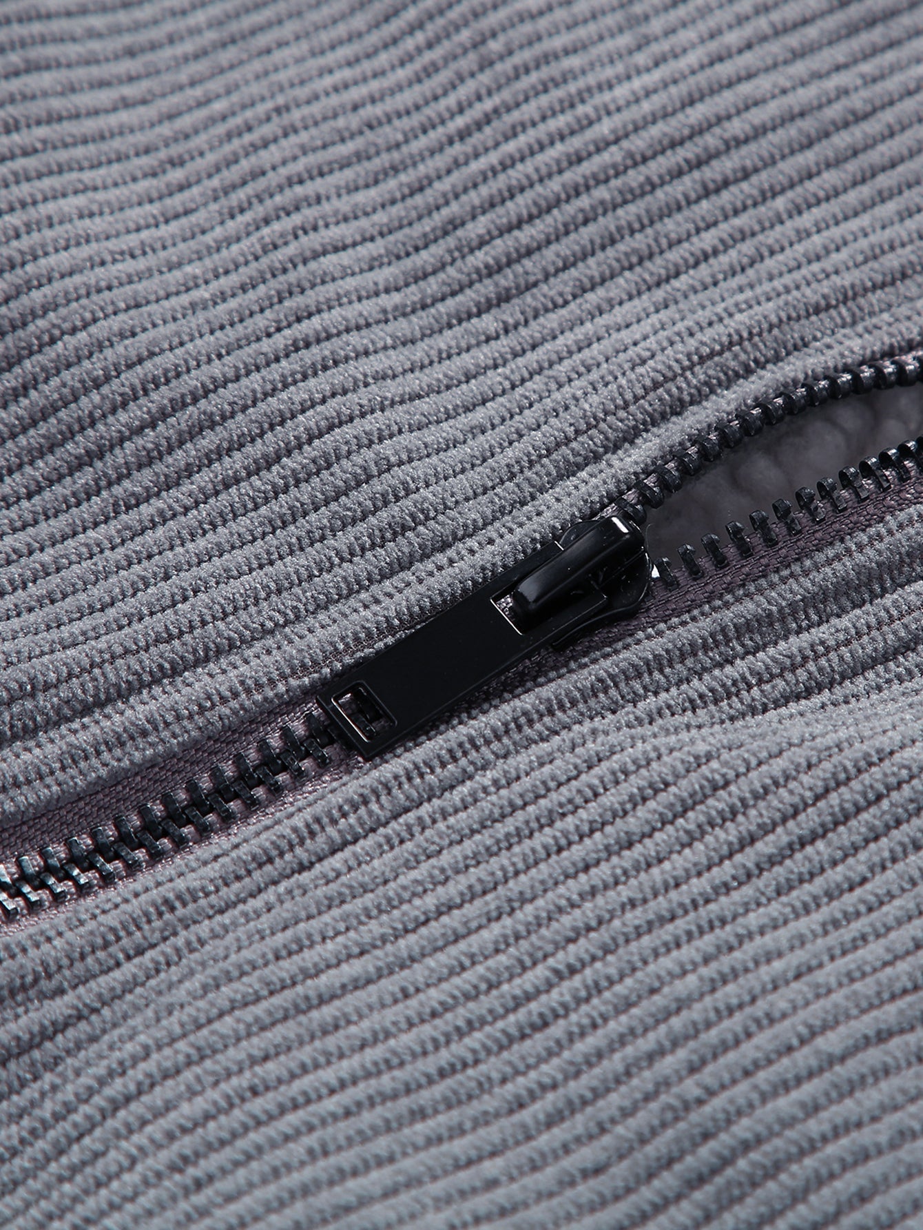 Teddy Lined Zip Up Corduroy Jacket