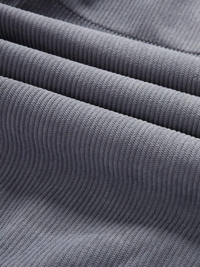 Teddy Lined Zip Up Corduroy Jacket