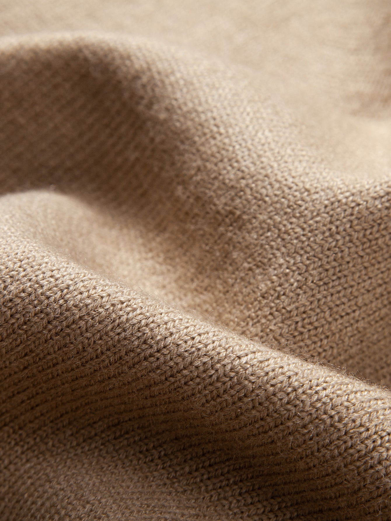 Heavyweight Geometric Jacquard V Neck Sweater