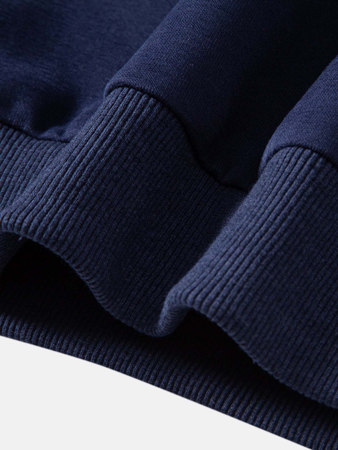 Contrast Polo Collar Sweatshirt