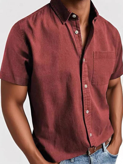 Charles™ | Cotton Short Sleeve Shirt
