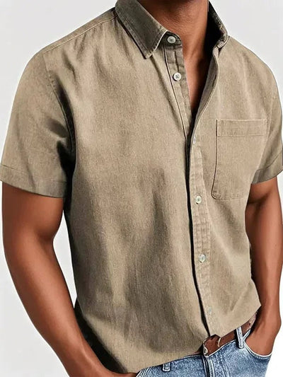 Charles™ | Cotton Short Sleeve Shirt