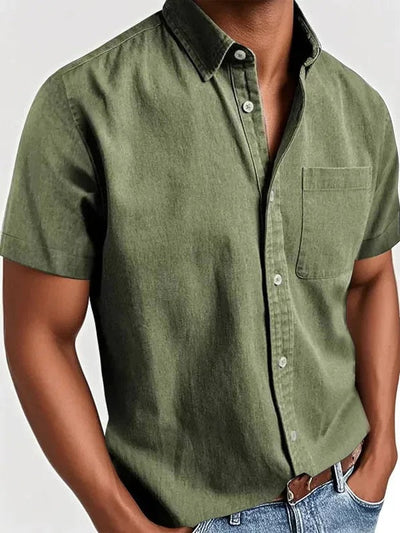Charles™ | Cotton Short Sleeve Shirt