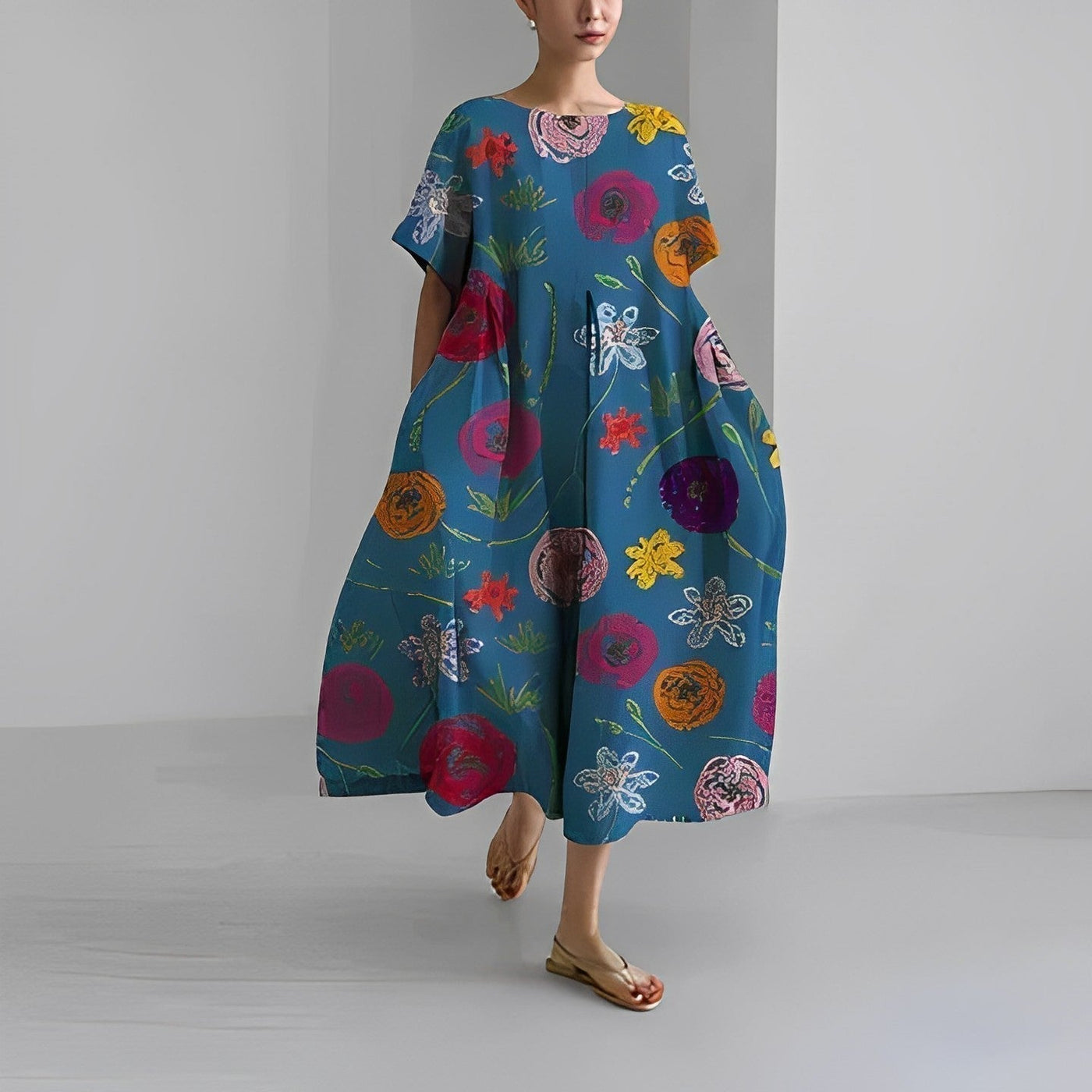 Anne - Bohemian Floral Dress