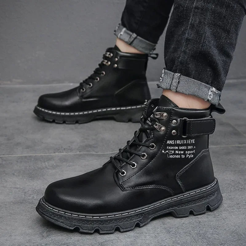 Benjamin High Top Leather Winter Boots