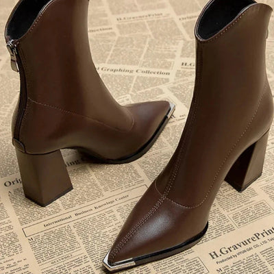 Chloe | Chrome Tip Chelsea Boots