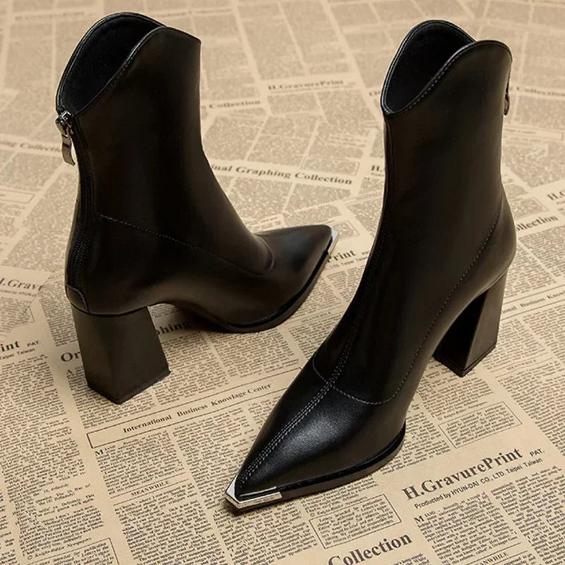 Chloe | Chrome Tip Chelsea Boots
