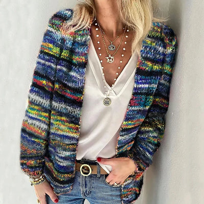 Seraphina™ | Cozy Cotton Multicolour Cardigan