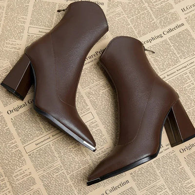 Chloe | Chrome Tip Chelsea Boots