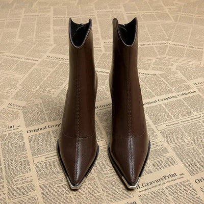 Chloe | Chrome Tip Chelsea Boots