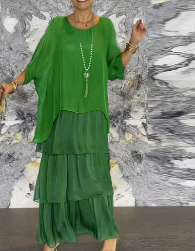 Caroline | Fluid Maxi Dress – Effortless Elegance