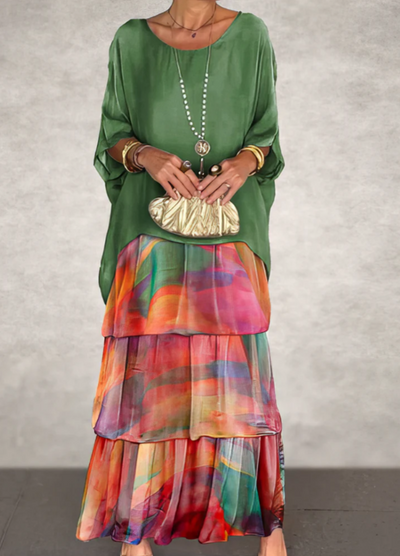 Caroline | Fluid Maxi Dress – Effortless Elegance