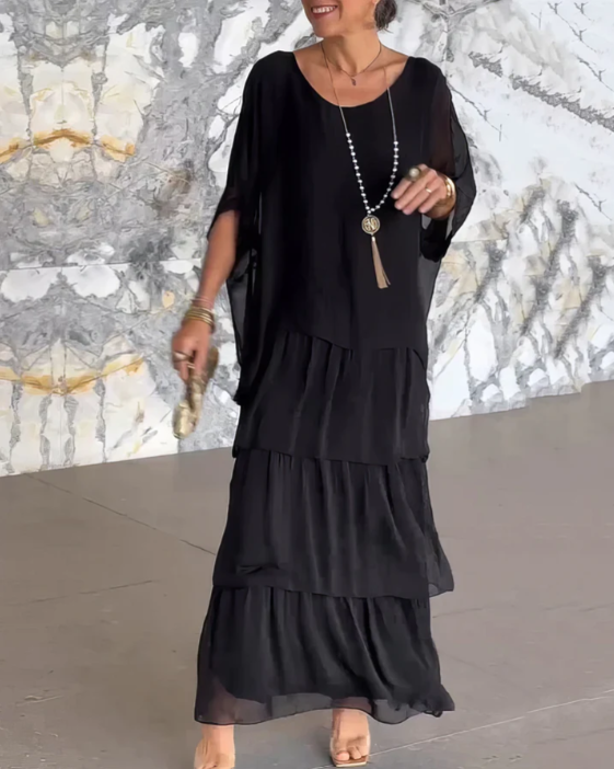 Caroline | Fluid Maxi Dress – Effortless Elegance