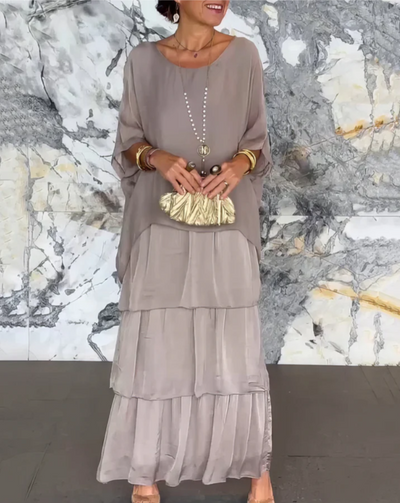 Caroline | Fluid Maxi Dress – Effortless Elegance