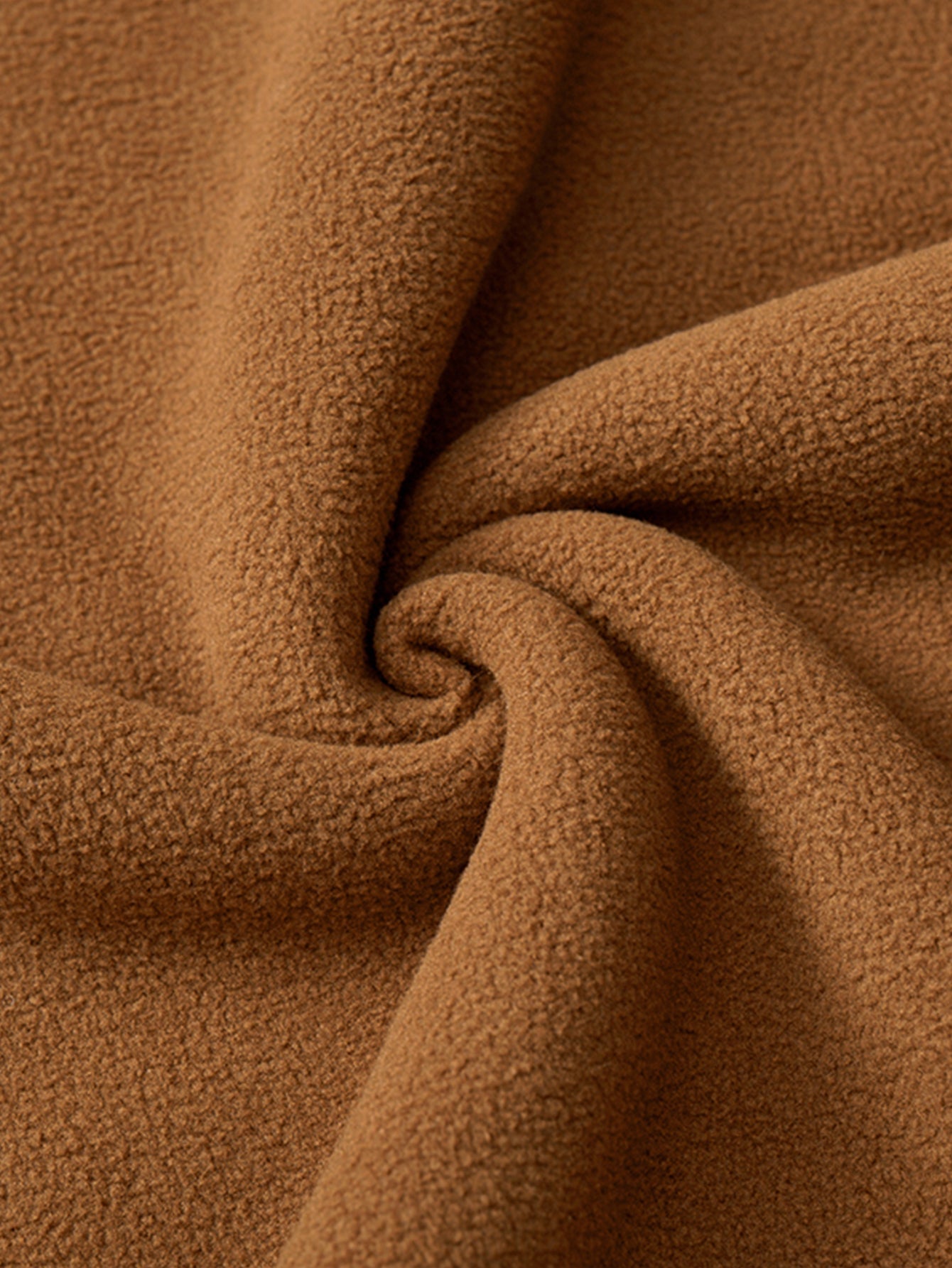 Teddy Lined Polar Fleece Zip-Up Stand Collar Jacket