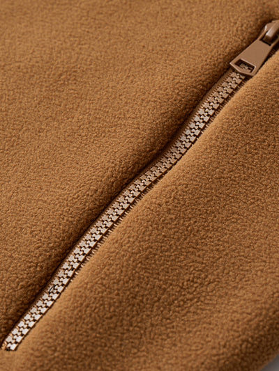 Teddy Lined Polar Fleece Hooded Jacket