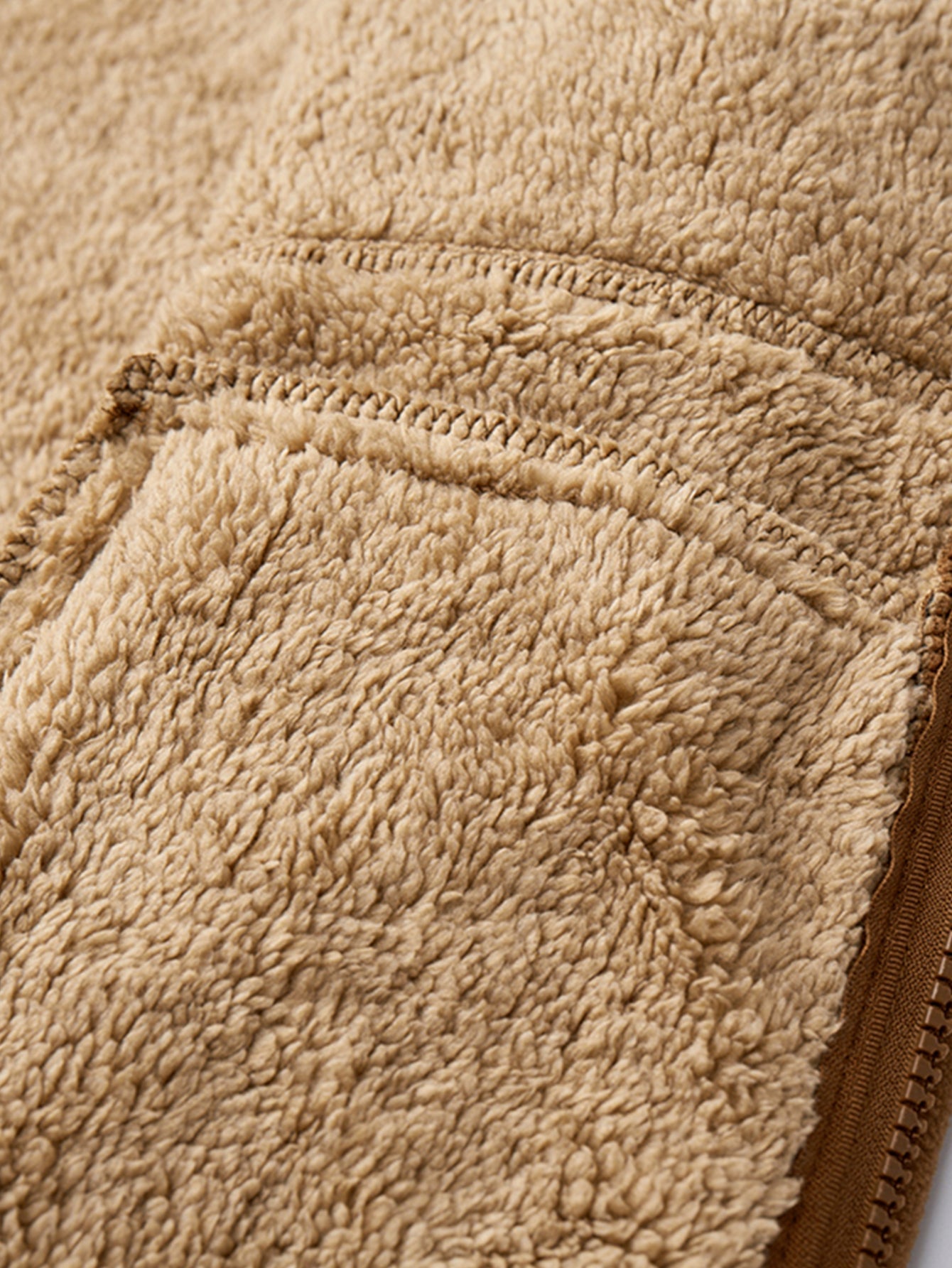 Teddy Lined Polar Fleece Hooded Jacket