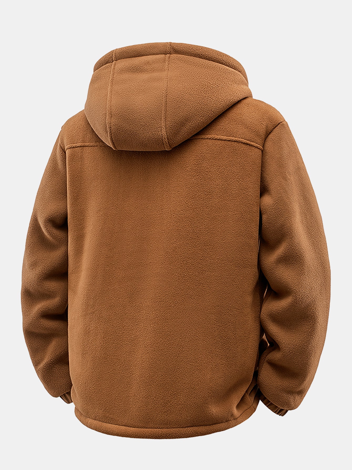 Teddy Lined Polar Fleece Hooded Jacket