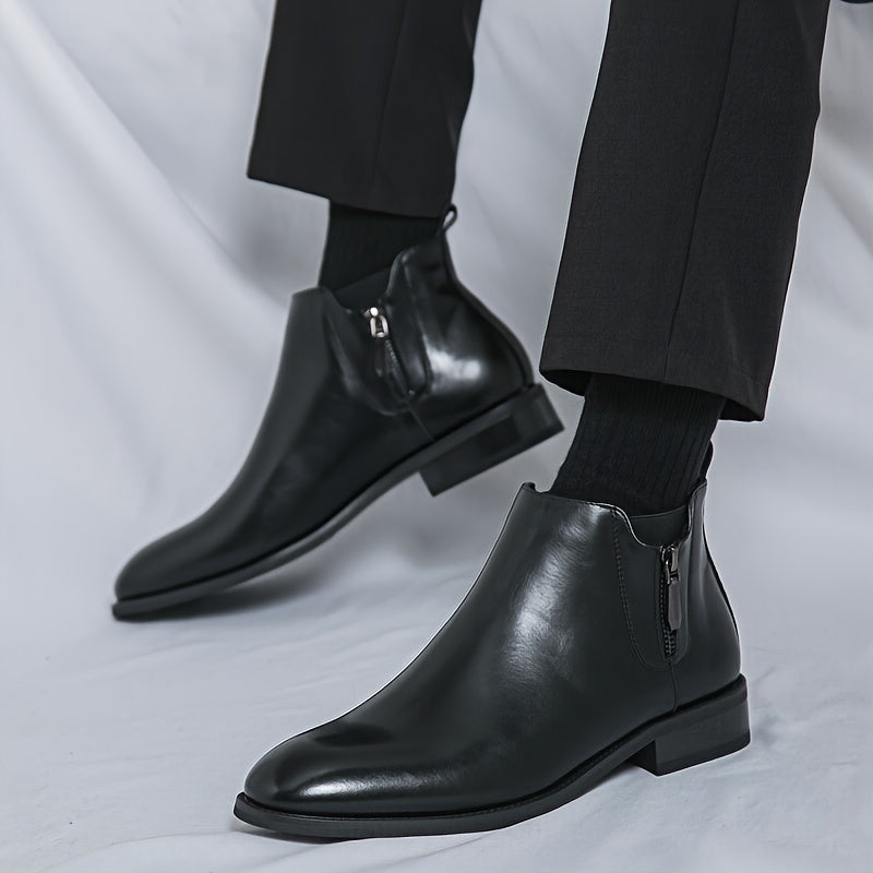Reginald Thornton side-zip chelsea leather boots