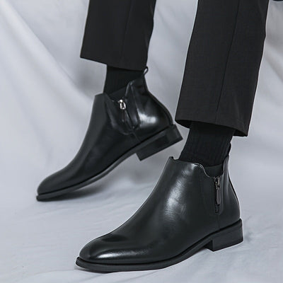 Reginald Thornton side-zip chelsea leather boots