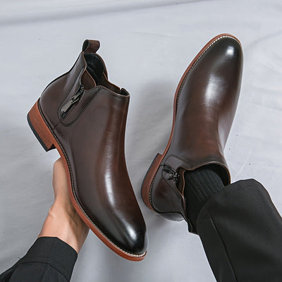 Reginald Thornton side-zip chelsea leather boots