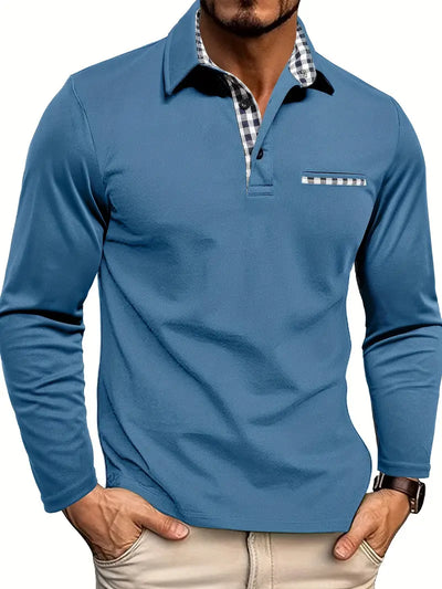 Edgar | Long Sleeve Polo Shirt