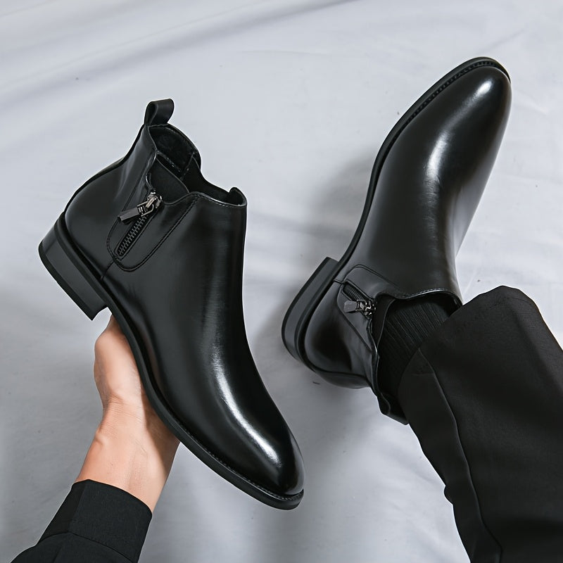 Reginald Thornton side-zip chelsea leather boots