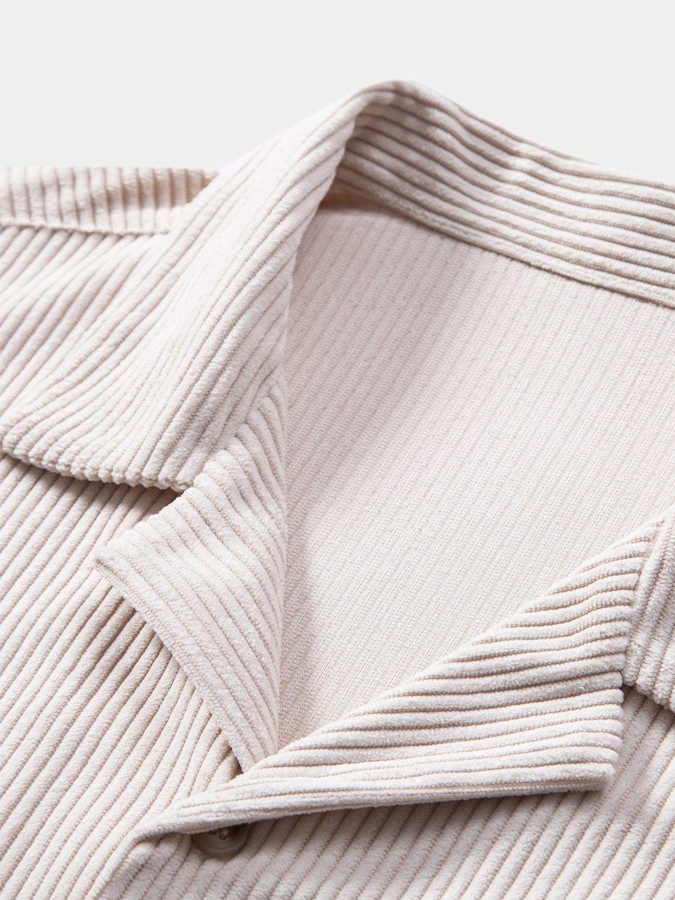 Short Sleeve Corduroy Cuban Shirt