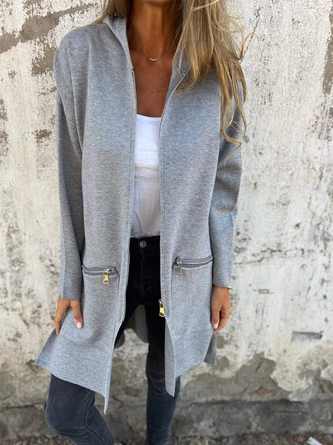 Antonia™ | Cardigan with Zip and Long Sleeves