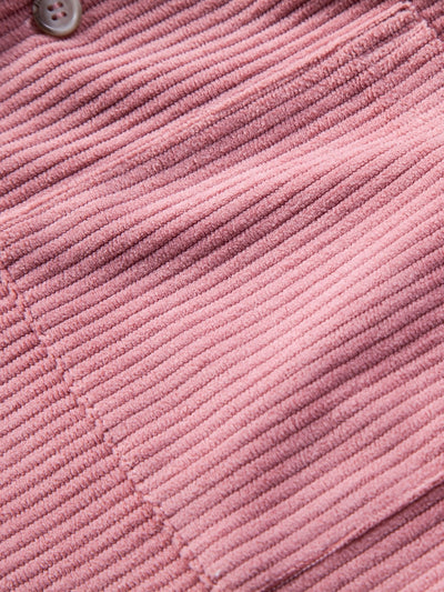 Short Sleeve Corduroy Cuban Shirt