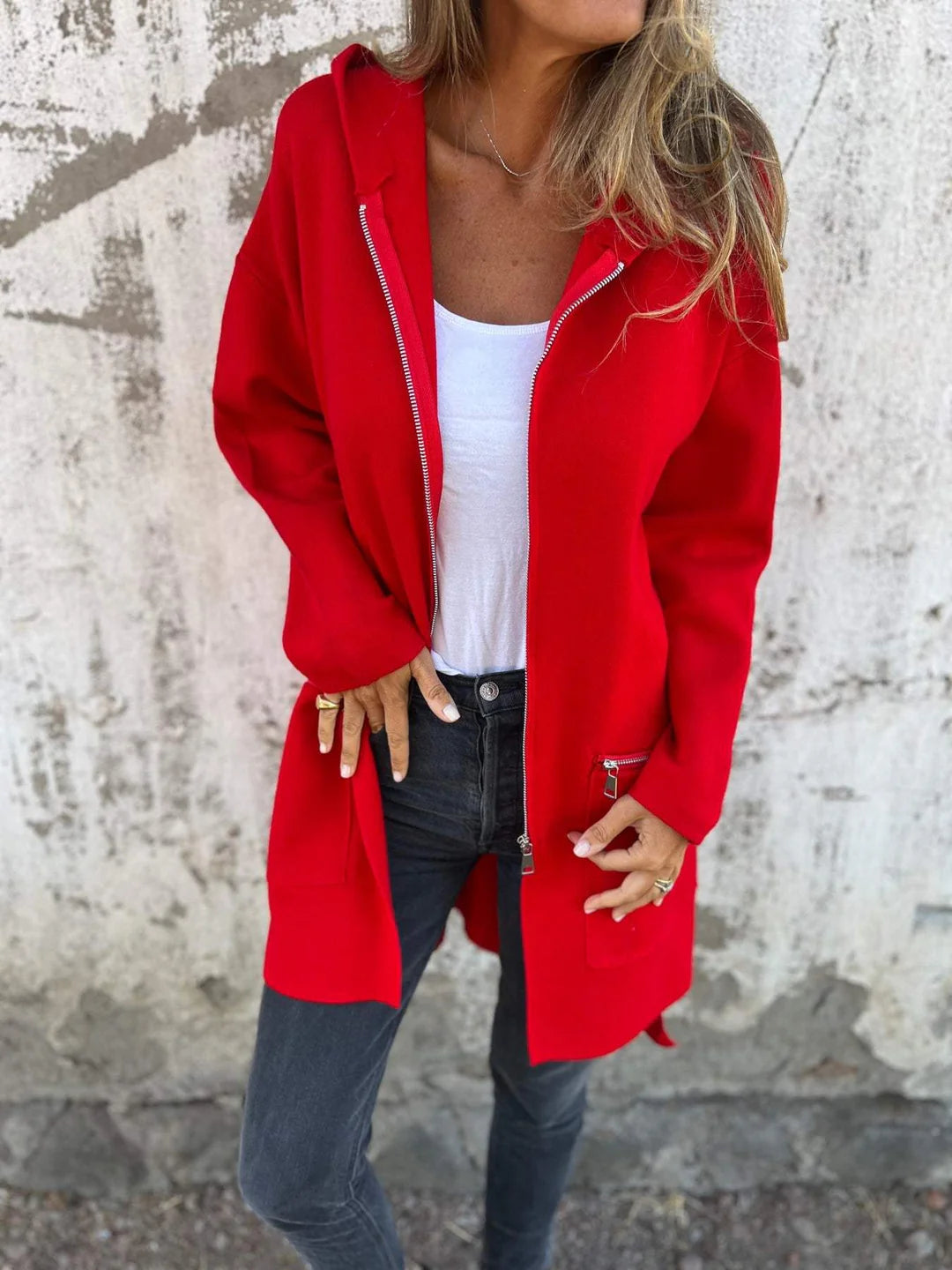 Antonia™ | Cardigan with Zip and Long Sleeves