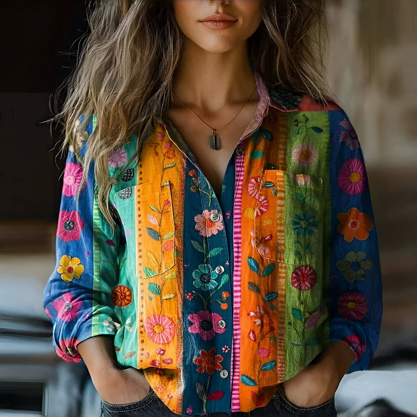 Romane | Colourful and Joyful Blouse