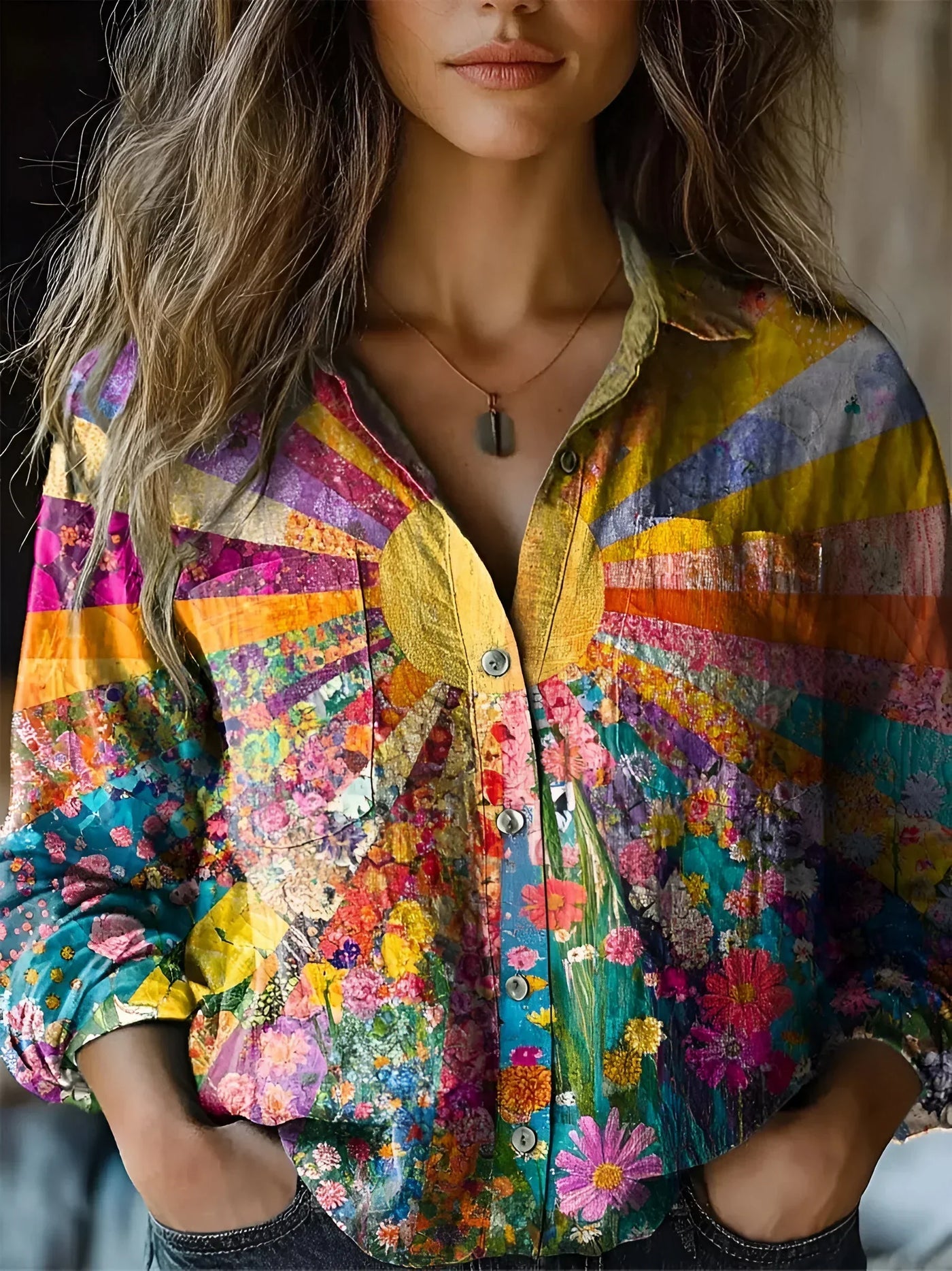 Char | Blouse Inspired by the Sunflower