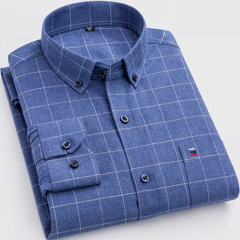 Everett™ | Classic Cotton Plaid Shirt