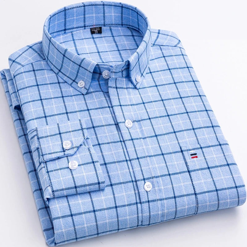 Everett™ | Classic Cotton Plaid Shirt